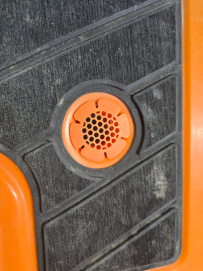 Image of a scupper strainer installed