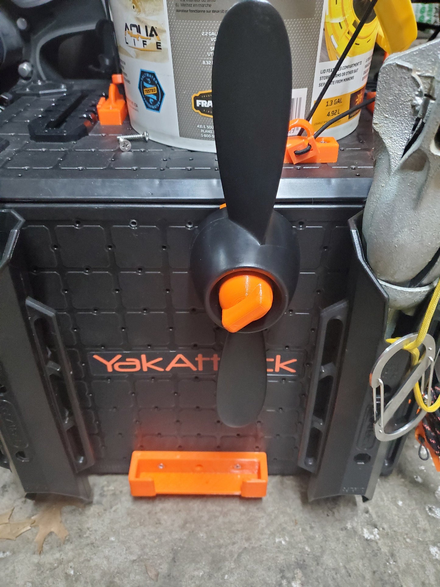 Photo of prop mounted to BlackPak crate