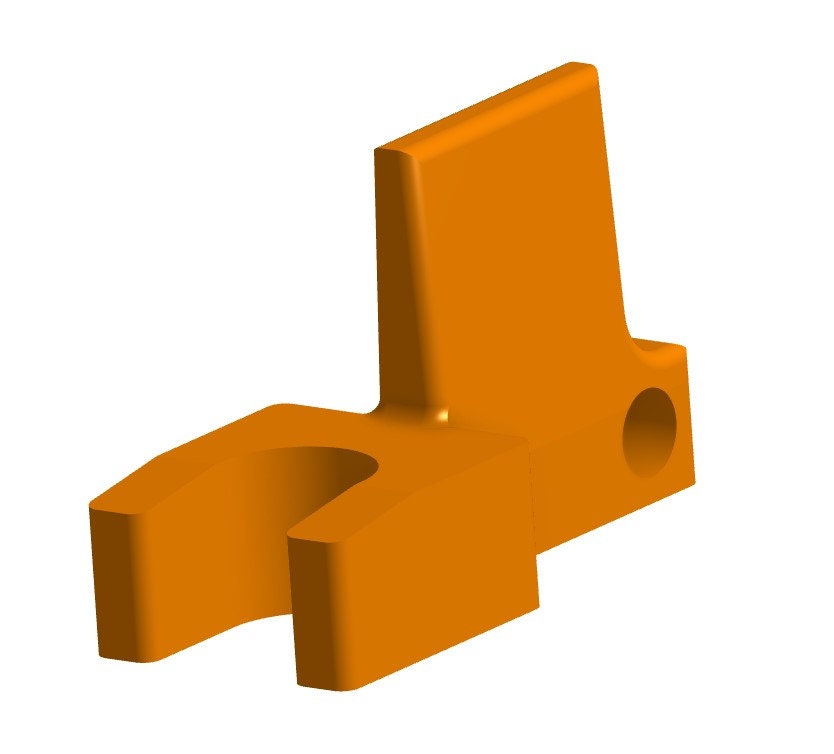 model rendering of the seat plunger clip