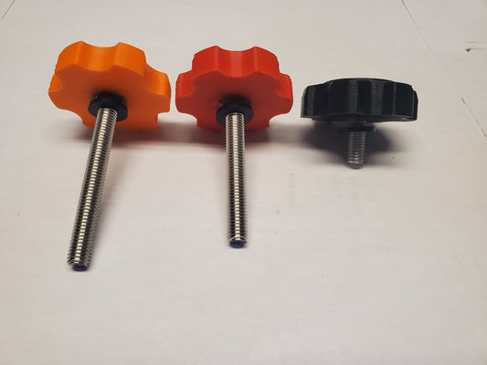 photo of three knobs of different sizes