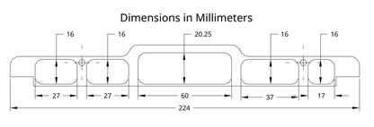 Dimensional drawing in millimeters
